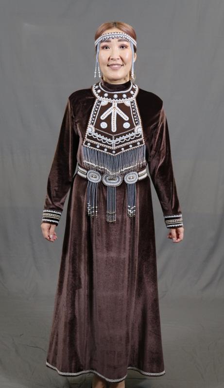 Стилизованное эвенкийское платье "Ункэн"