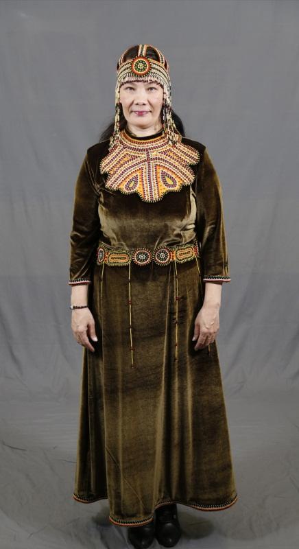 Эвенкийский стилизованный костюм "Солнце земли"