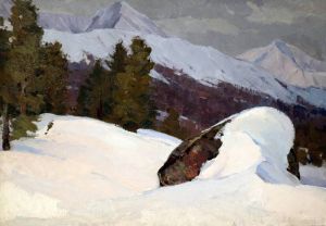 "Зима в горах", х.м., 1965
